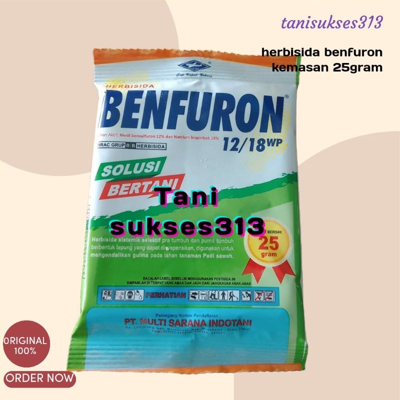 Hebisida padi Benfuron 25gram