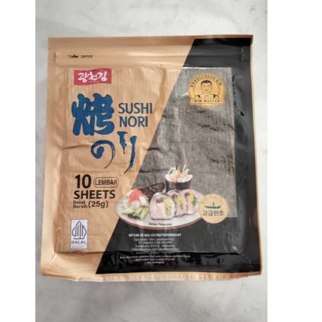 

JSF SUSHI NORI KWANGCHEON KIM 25G 10'S