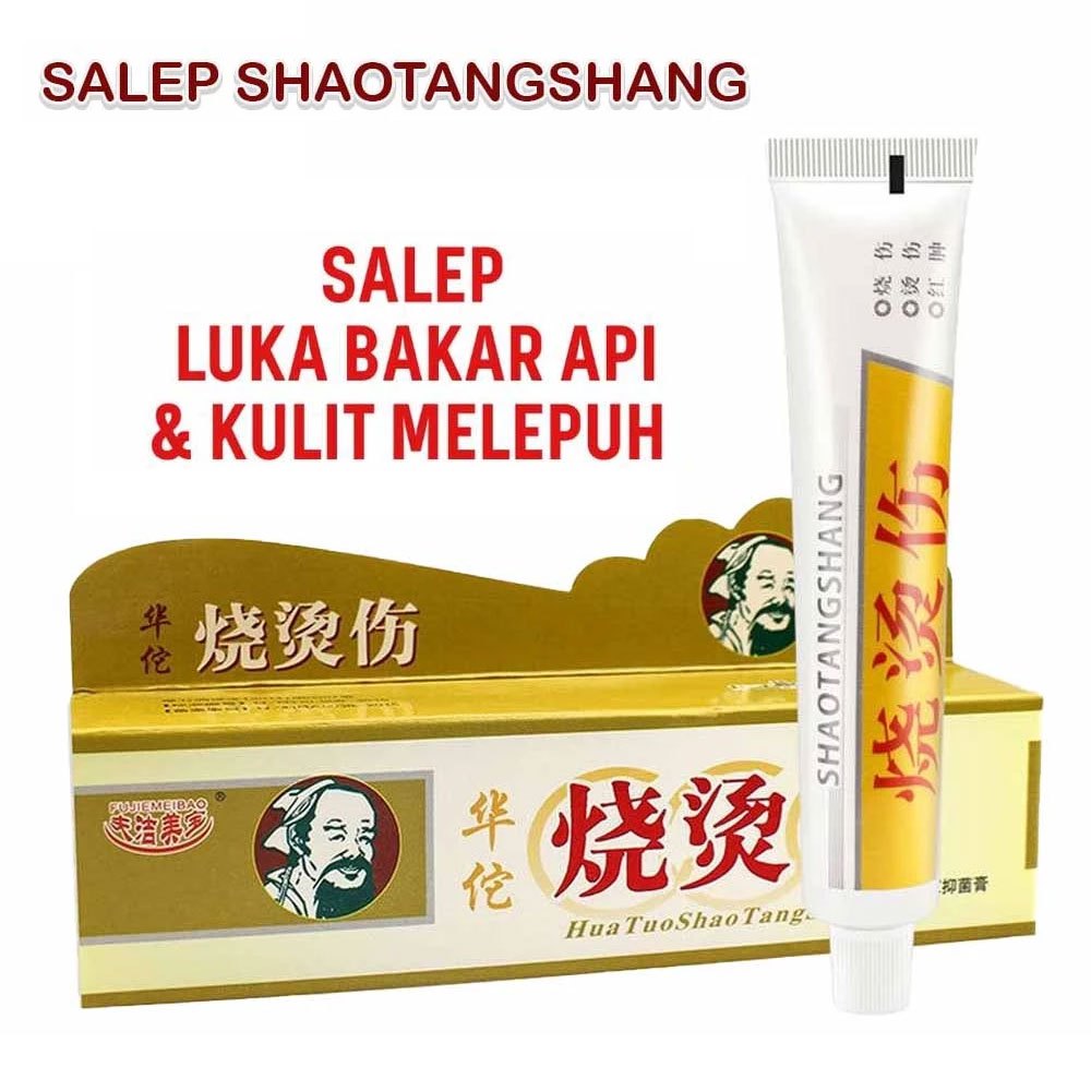 Huatuo Salep Herbal Obat Luka Bakar Kena Air Panas Minyak Panas Kulit Melepuh Ampuh
