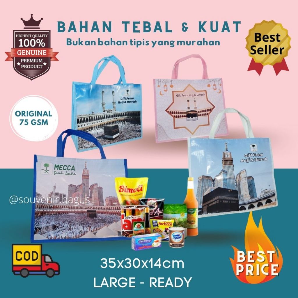 

Tas Parcel Lebaran Goodie Bag Bingkisan Hantaran Hampers Ramadhan Idul Fitri souvenir hajj umrah