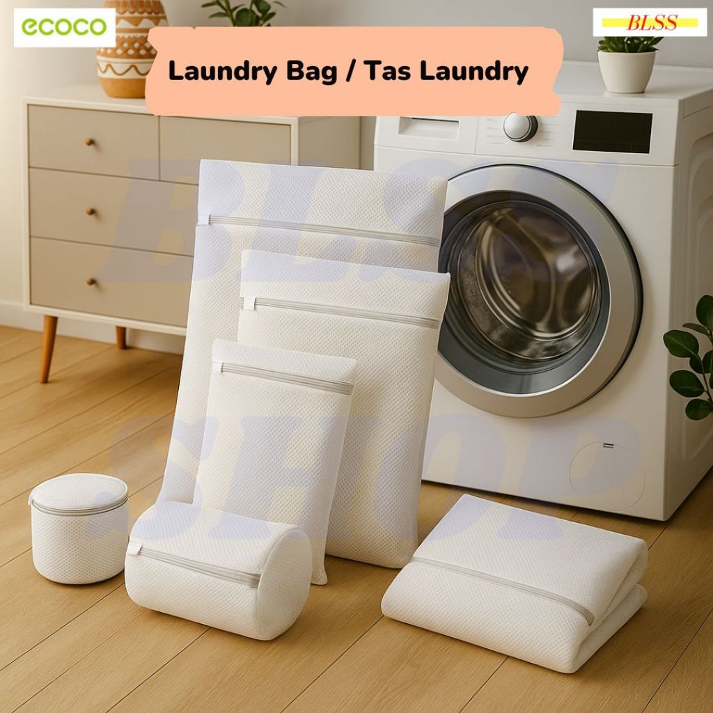 Laundry Bag-Laundry Net-Kantong Laundry-ECOCO Tas Jaring Washing Net Laundry Bag Mesin Cuci Pakaian