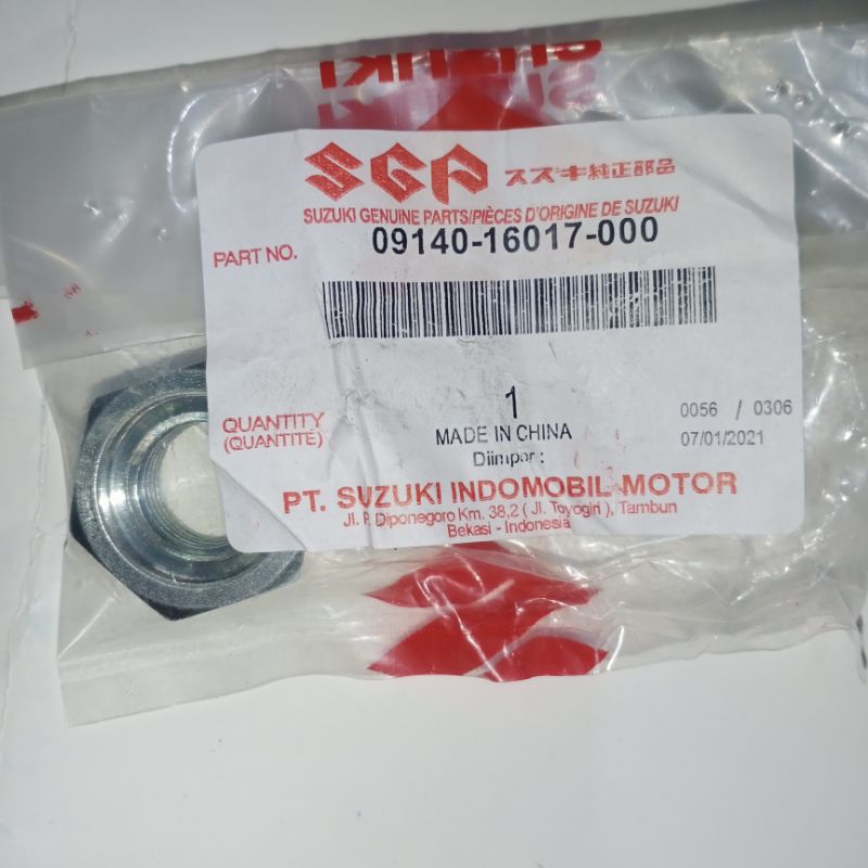09140-16017-000 Mur Gir Gear depan Suzuki Thunder 125 ori sgp 1bh