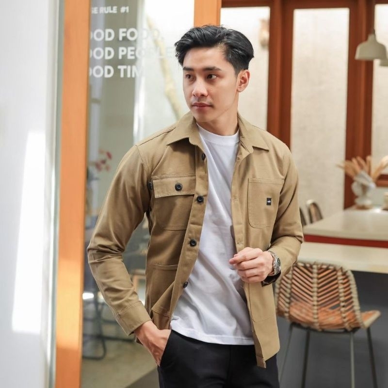 Jaket Pria Trucker Canvas