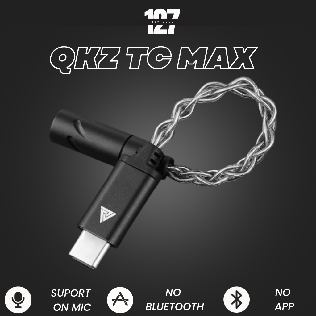 Splitter Type C To Jack 3.5MM QKZ TC MAX Chip Adapter Converter Audio Music Call On Mic Gaming