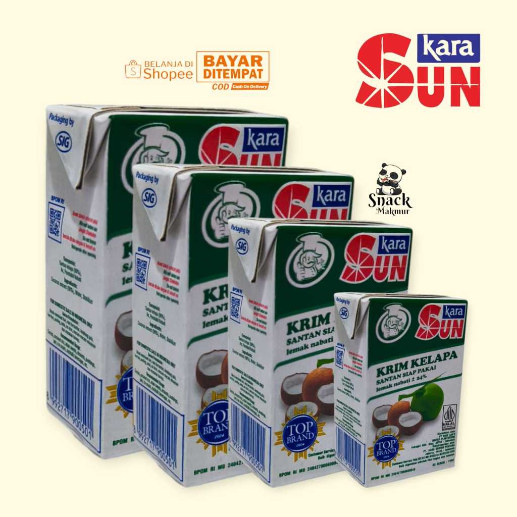 

SUN KARRA SANTAN KRIM KELAPA KOTAK 110ml HARGA PER 4 PCS