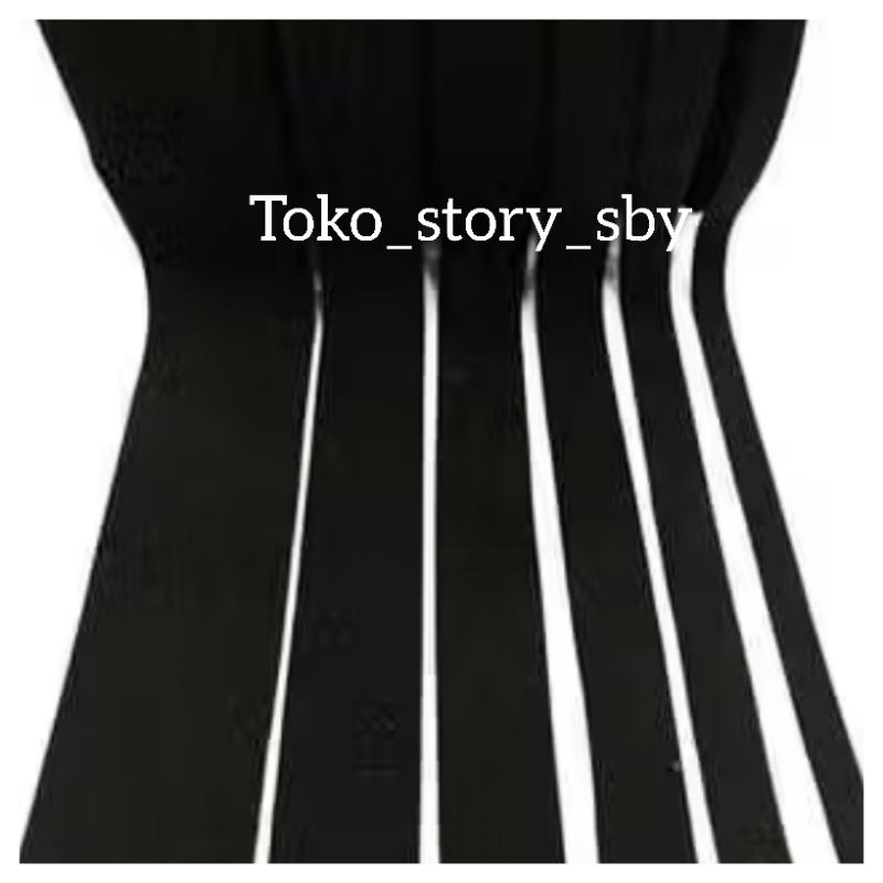 1 METER - PITA KATUN POLOS / KATUN HITAM POLOS / PITA LABEL KATUN POLOS / LABEL BAJU