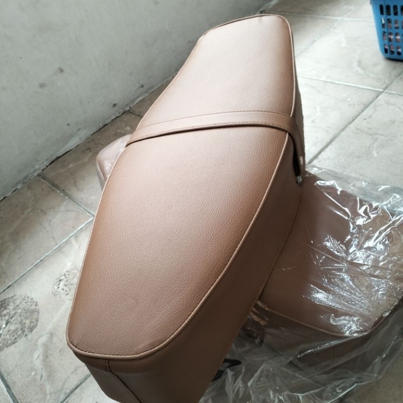 jok Vespa jok panjang Aquila vespa super sprint px ps kulit coklat