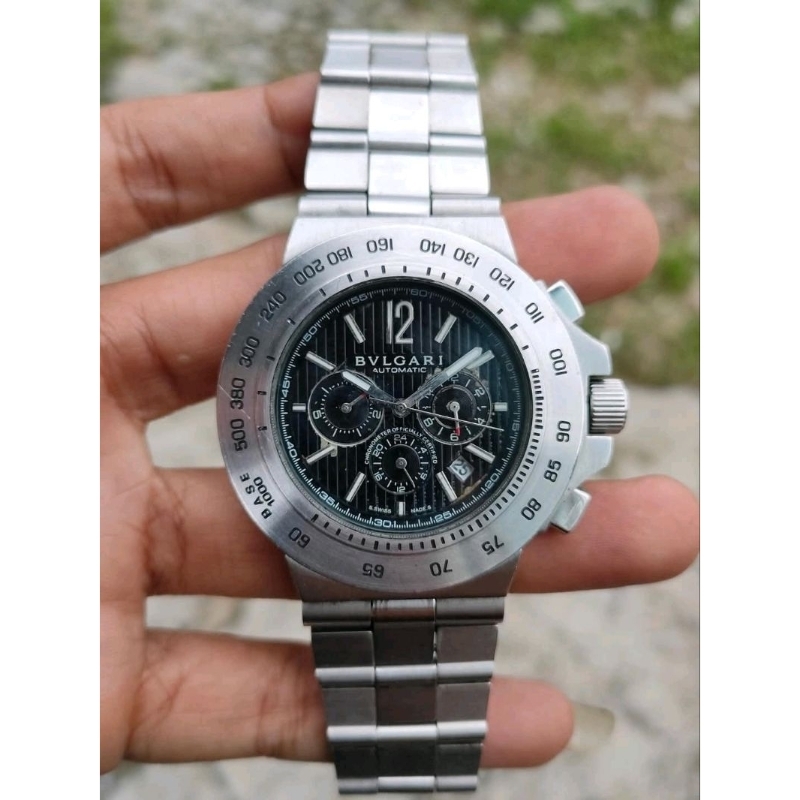Jam bvlgari automatic Full bawaan Big size