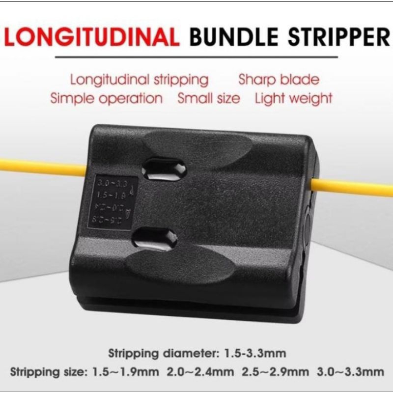 Splitter fiber optik alat pengupas kabel