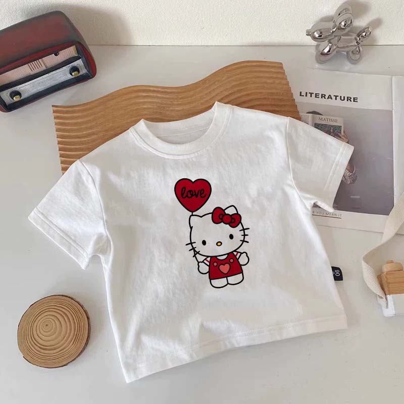 baju anak korean style perempuan |kaos anak perempuan 10 tahun|2-12 Tahun|baju anak perempuan|Putih 