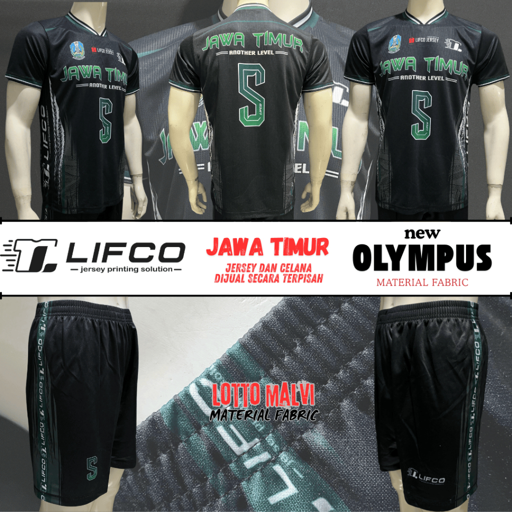 JERSEY VOLI LIFCO ORIGINAL JAWA TIMUR BLACK SERIES