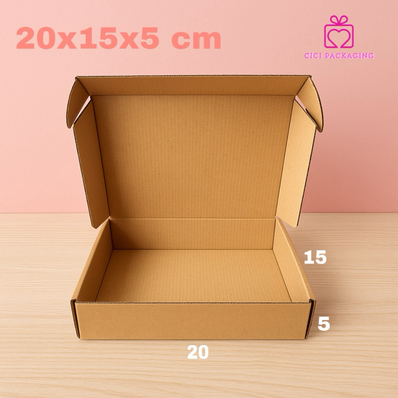 

kardus 20x15x5 cm box packing diecut box karton hampers snack pizza packaging