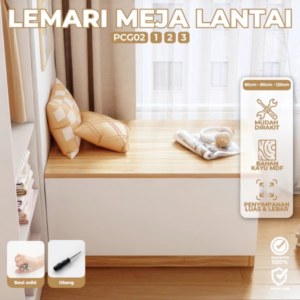 Lemari Kabinet Minimalis Kayu Kabinet Penyimpanan Serbaguna - Lemari Kecil - Meja Minimalis PCG02