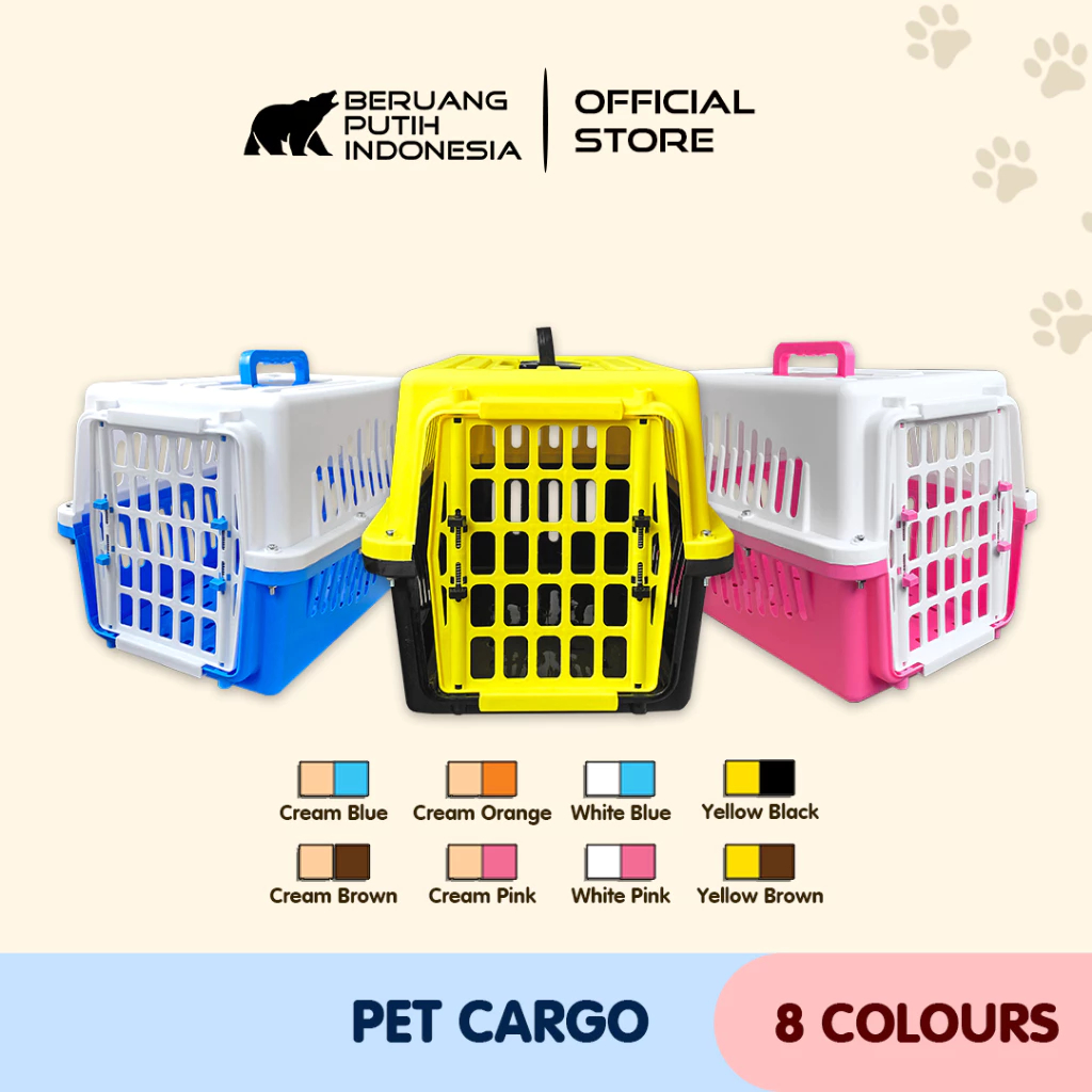 KRYPTON Pet Cargo 48x32x30 Cm Ventilasi 360-Derajat - IMPORT QUALITY