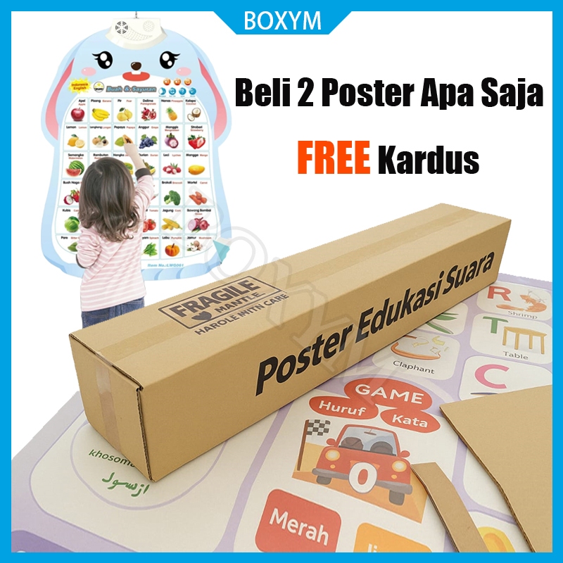 

Kardus Packing Untuk Poster / Beli 2 Poster Free Kotak / Poster Karton Box Ukuran 45x10x10cm