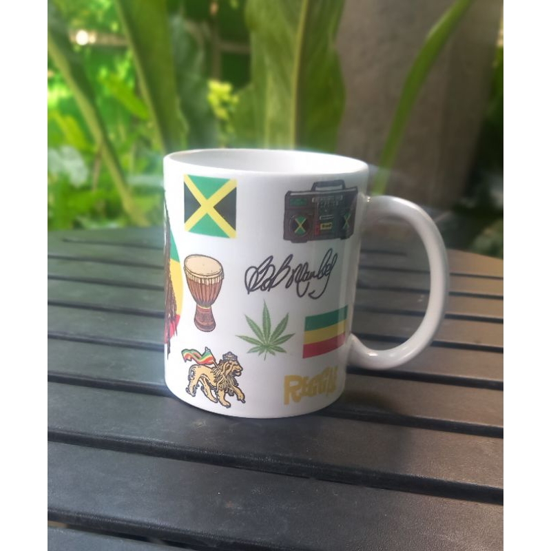 mug bob marley gelas rasta aksesoris reggae jamaika jamaica rege regge