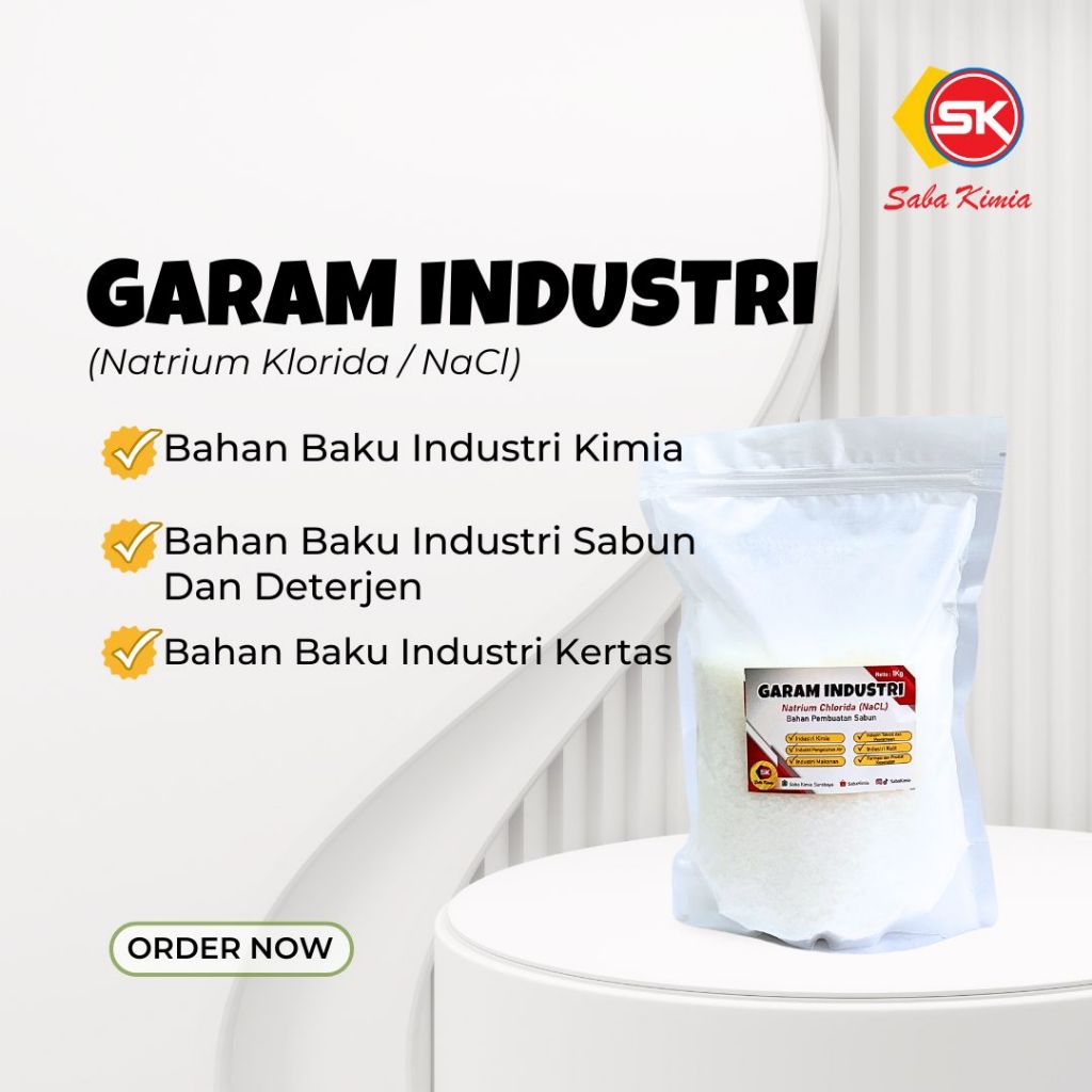 Garam NACL 1Kg - Pengental Sabun / Garam Industri