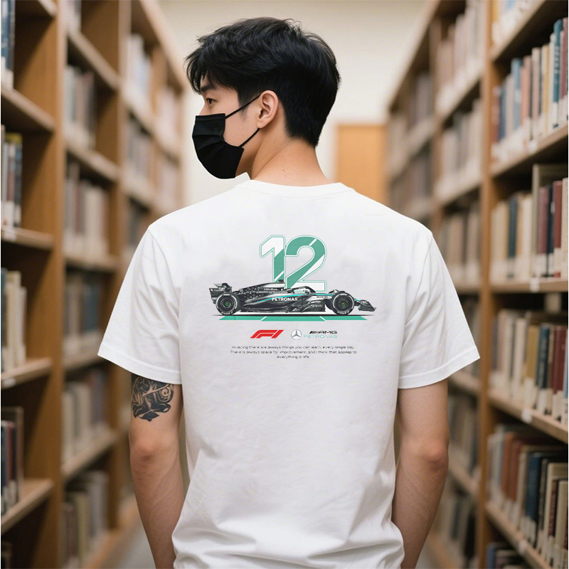 Oversized Black - F1 Team Mercedes / Mercedes F1 Shirt Kaos Distro Terlaris Motif F1 Racing