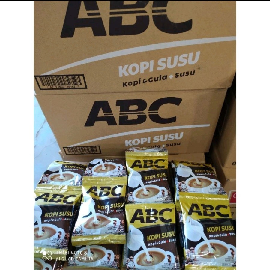 

KOPI ABC SUSU 12Renteng - 1 Dus Kopi Susu ABC @120pcs - Kopi + Gula + Susu 30gr - Coffee