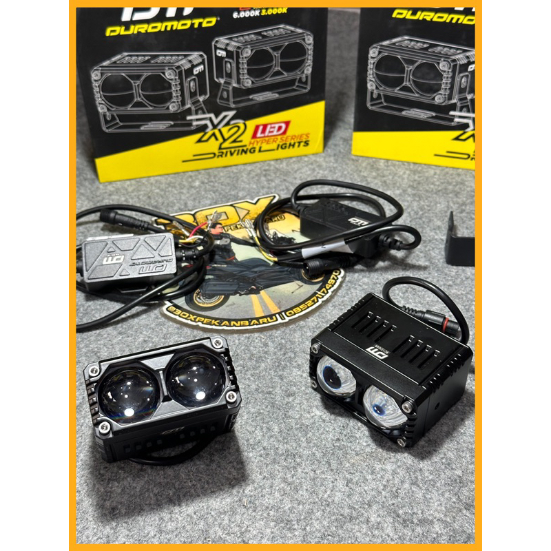 Duromoto X2 || Lampu tembak motor dan mobil || Lampu Duromoto