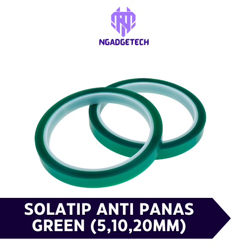 Isolatip Anti Panas Hijau Solatip / Perekat Isolatip Tahan Panas Green / Heat Resistant Listrik Kapt