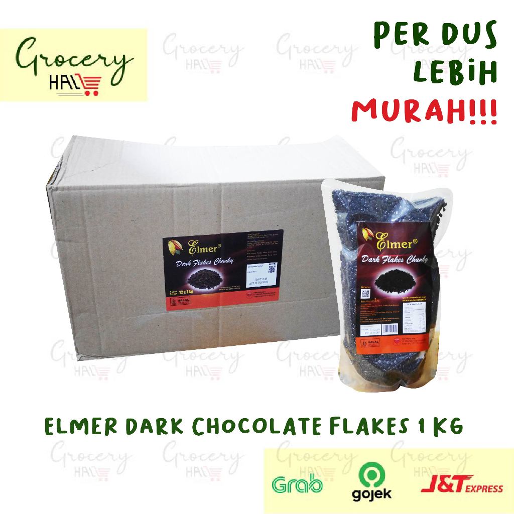 

[ HARGA DUS ] ELMER DARK CHOCOLATE FLAKES 1 KG