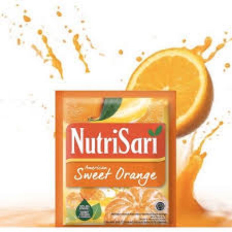 

nutrisari sachet rasa sweet orange 10pcs (1renteng)
