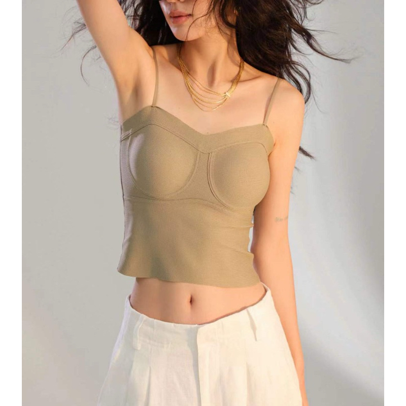 CLEO Bustier Tanktop Wanita push up bra Crop Top Sexy Elegan Nyaman