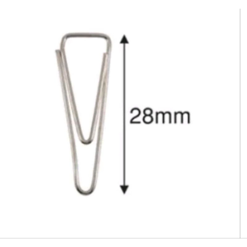 

paper clip trigonal clips nomor 1 joyko klip penjepit kertas segitiga 1 pak isi 60 pcs