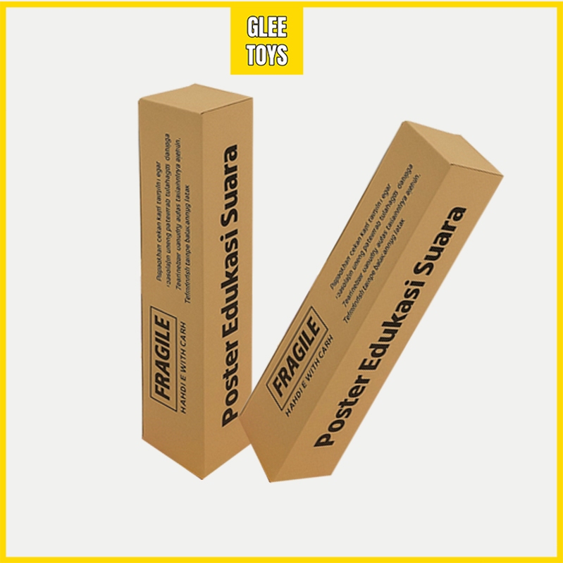 

【Box Karton】Poster Dinding Edukasi Suara Mainan Kotak Kemasan Poster Dapat Gratis Jika Beli 2 Poster