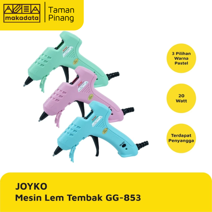 

GLUE GUN / MESIN ALAT LEM TEMBAK JOYKO GG-853 20 WATT PASTEL MURAH