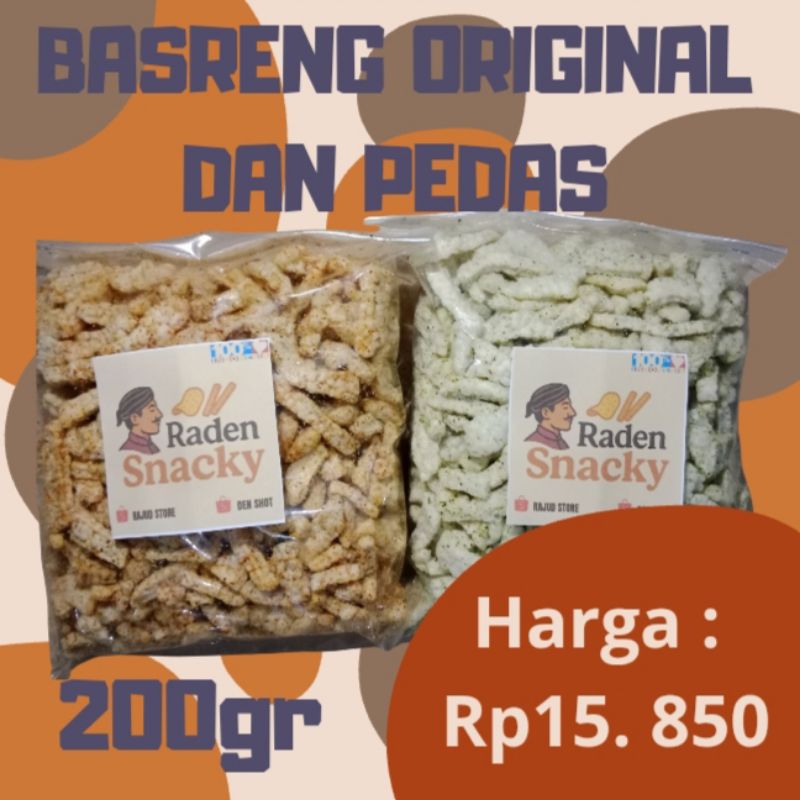 

basreng goreng original dan pedas (200gr)