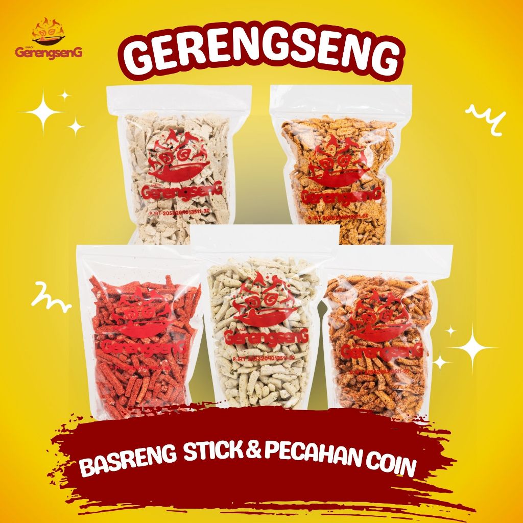 

Gerengseng Basreng - Stick & Pecahan Koin 250G, 500G, 1Kg