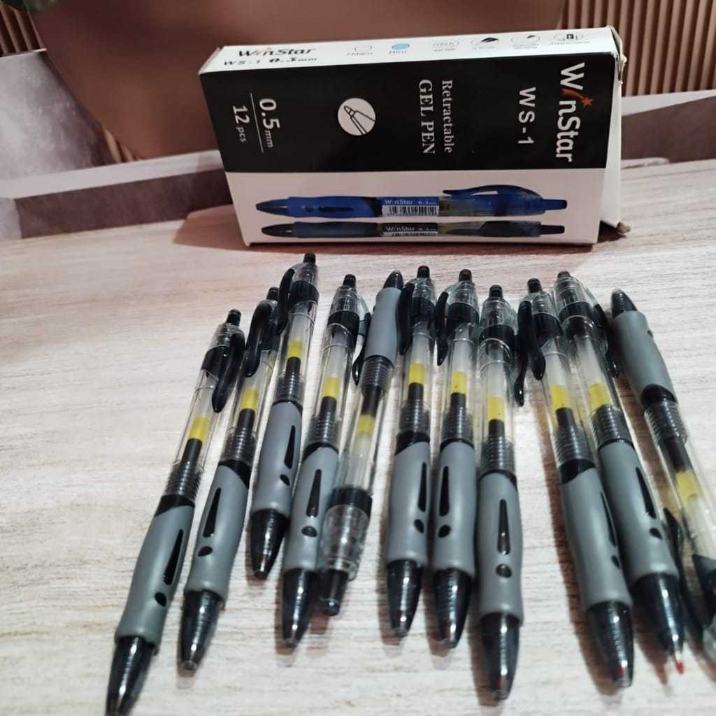 

ballpoint Gel cetek ws-1/pulpen gel cetek merk winstar isi 12 pcs 1 box