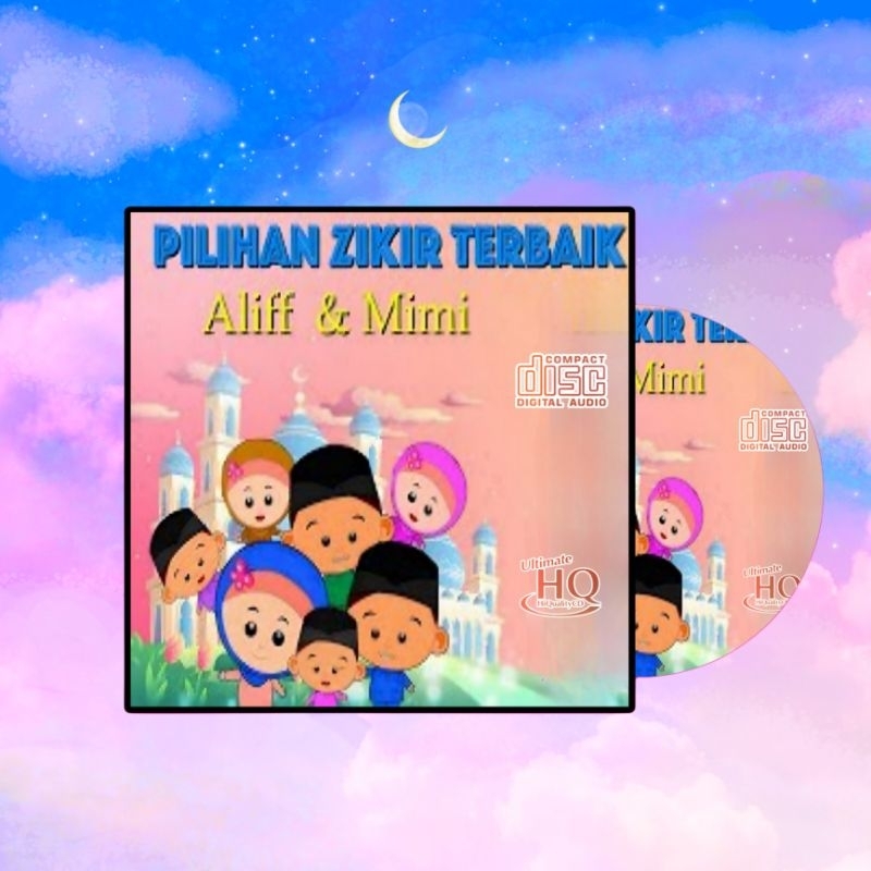 Kaset CD Mobil Dzikir Alif & Mimi Pilihan Terbaik - CD Musik Religi Anak Zikir Merdu - Kaset Mobil L