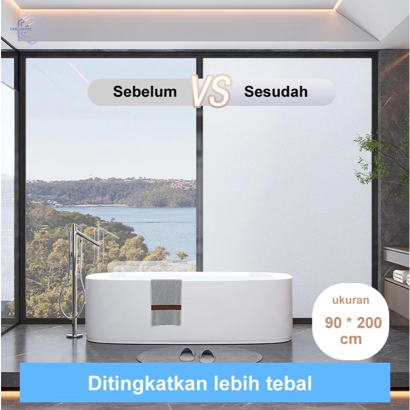 SANDBLAST STICKER KACA ES STICKER STIKER KACA POLOS GLASS STICKER