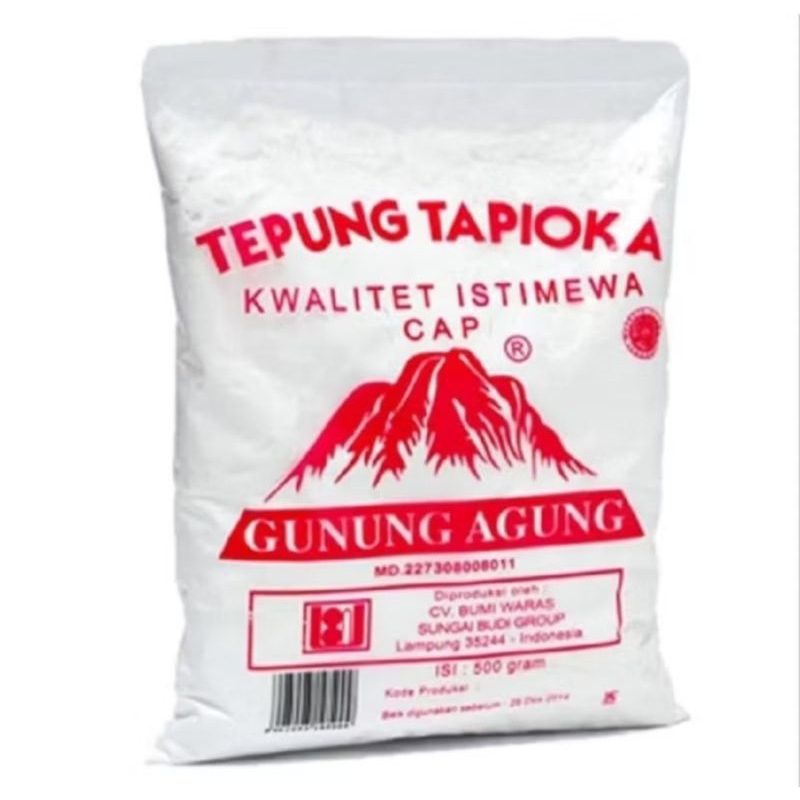 

Tepung Tapioka Cap GUNUNG AGUNG 500gr Kwalitet Istimewa - Gunung Agung Tepung Tapioka 500gr