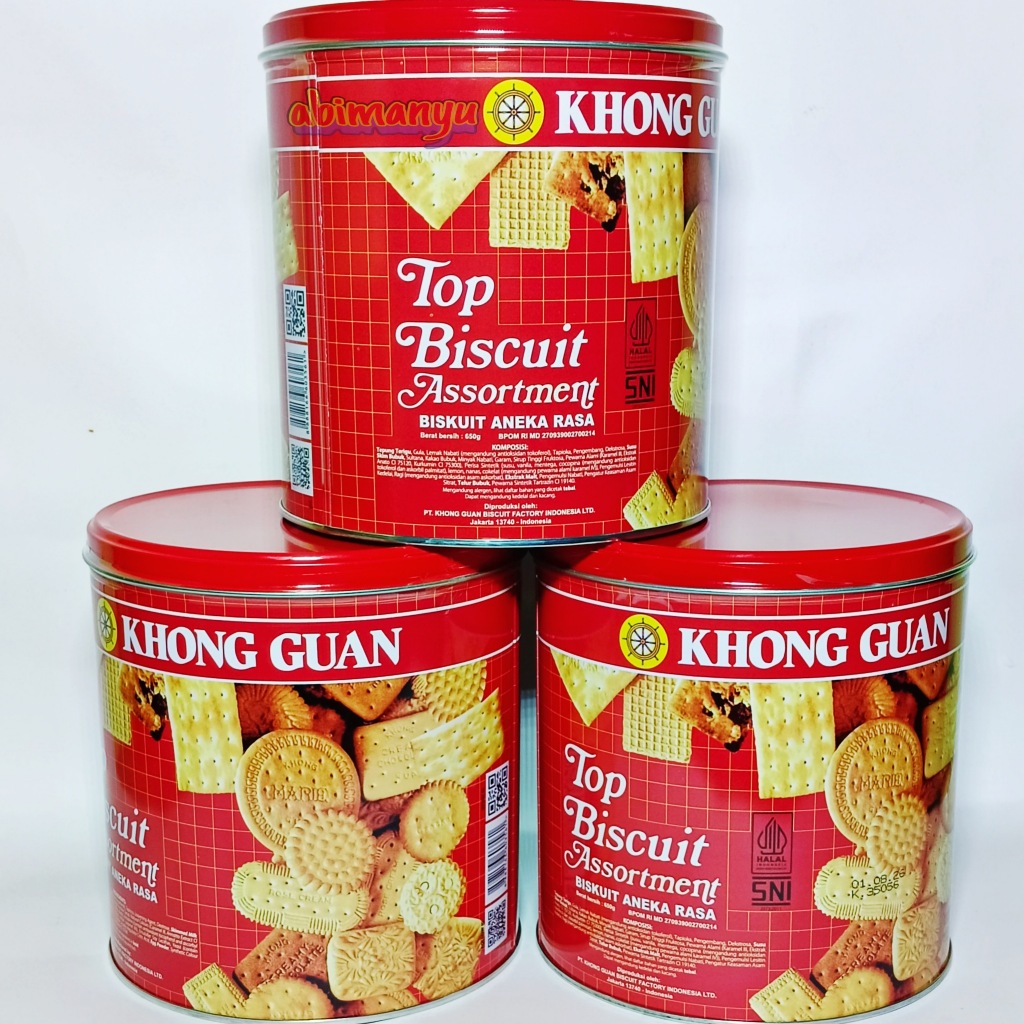 

biskuit khong guan kaleng top assortmen 650 gram