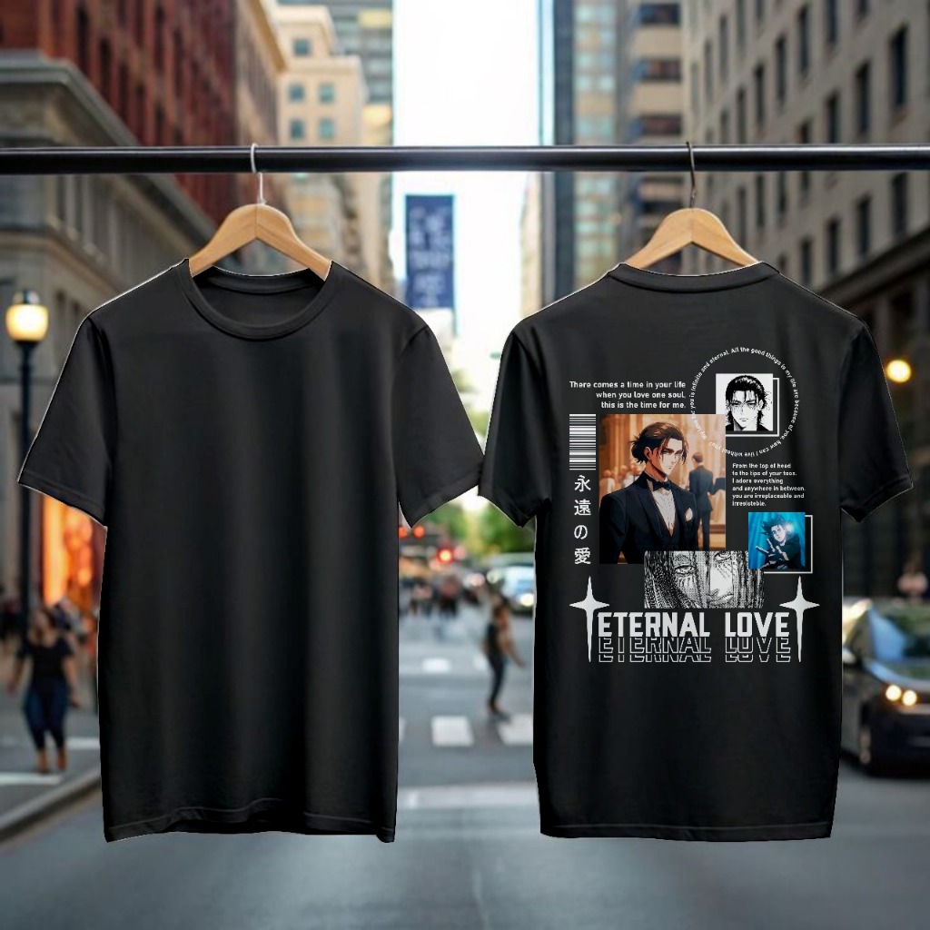 Kaos Custom Foto Bucin Streetwear Pria Wanita