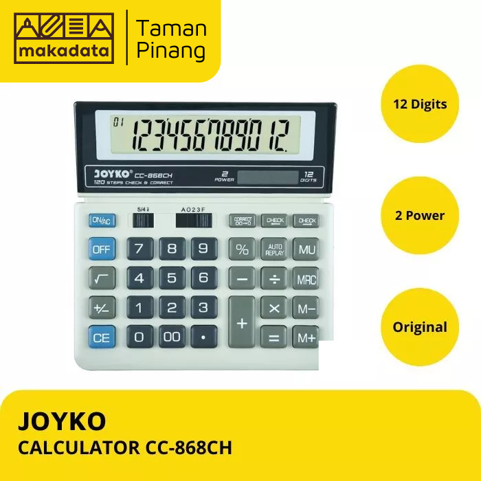 

CALCULATOR JOYKO / KALKULATOR JOYKO CC-868CH (1 PCS)