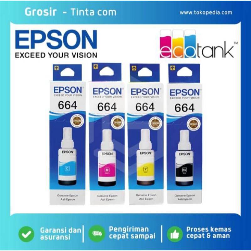 tinta epson 664 satu set(original)