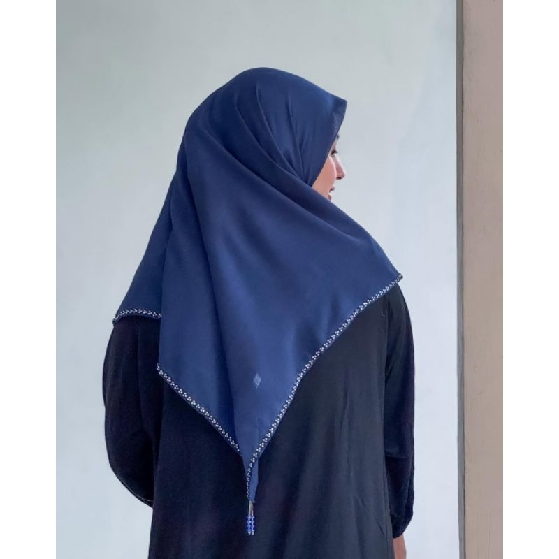 Hijab Paris Payet diamond pinggiran/hijab Paris segiempat Payet pinggiran cantik