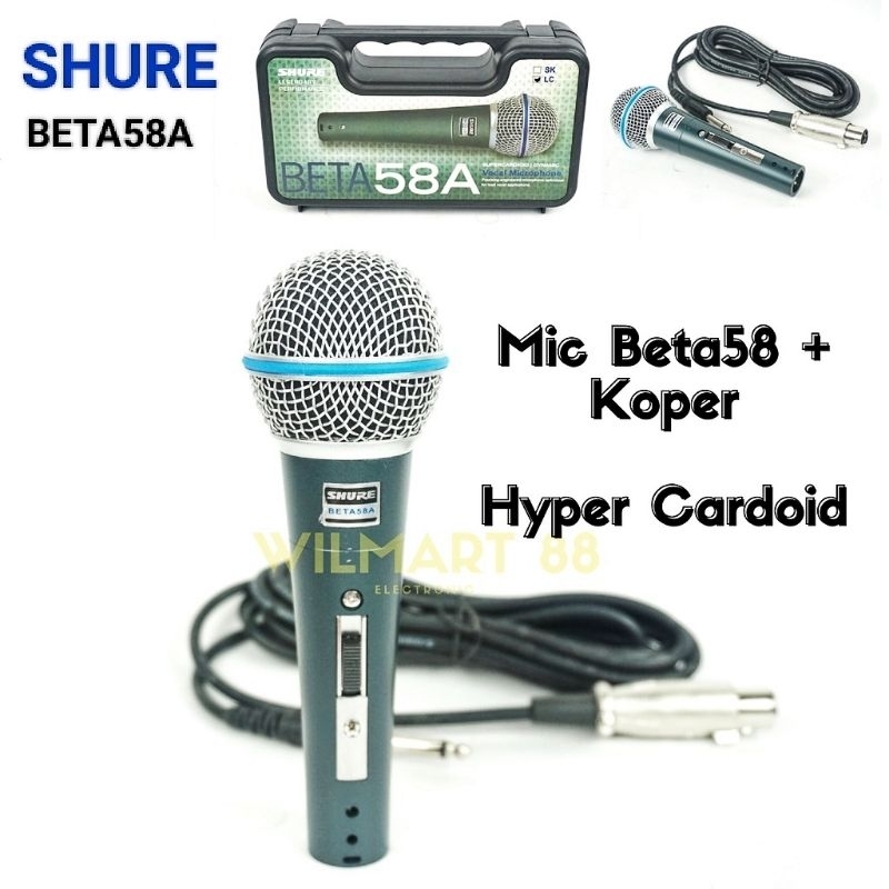 Mic Kabel SHURE BETA58A MIC Kabel switck merk SHURE
