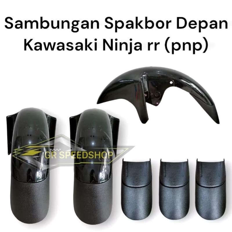 Aksesoris Pelindung Mesin Sambungan Spakbor Depan Ninja Rr Dan ninja R 150cc