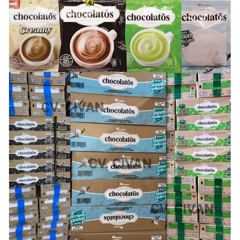 

Chocolatos Drink Bubuk 1 Renceng isi 10