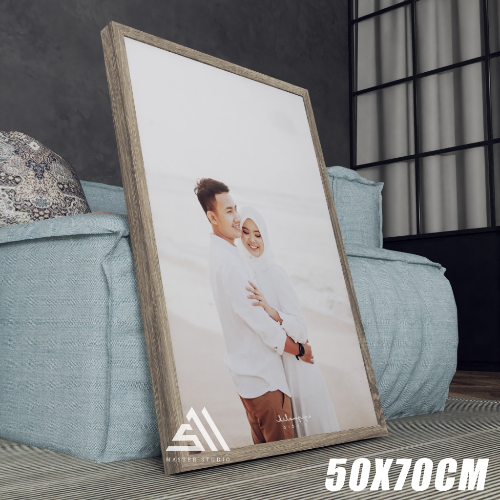 bingkai foto blok frame 50x70cm 20R 22R A1 plus cetak foto