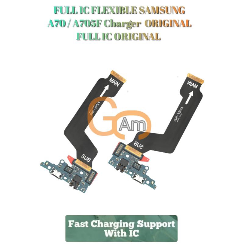 FULL IC FLEXIBLE SAMSUNG A70 / A705F FLEKSIBEL Board Charger  ORIGINAL FULL IC ORIGINAL