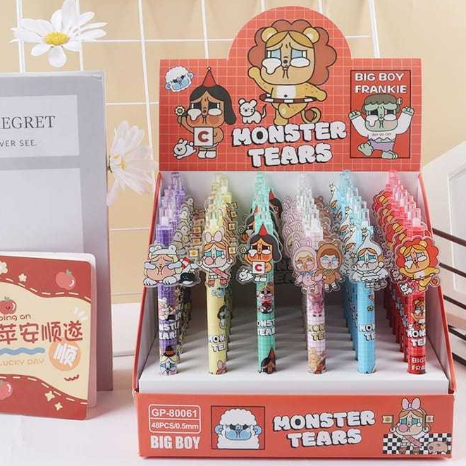 

1pc Pulpen mekanik Gel SANRIO - CAPYBARA CRYBABY Pulpen cetek gel 0,5 mm / PEN PENA KARAKTER BOLPOIN