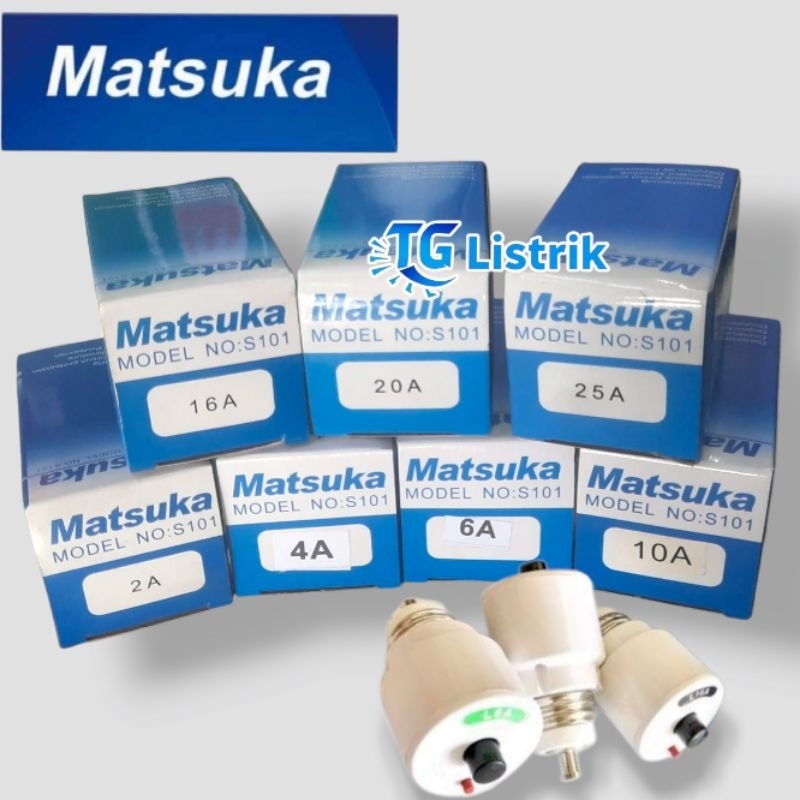 Sekring Otomatis Matsuka 2A 4A 6A 10A 16A 20A 25A