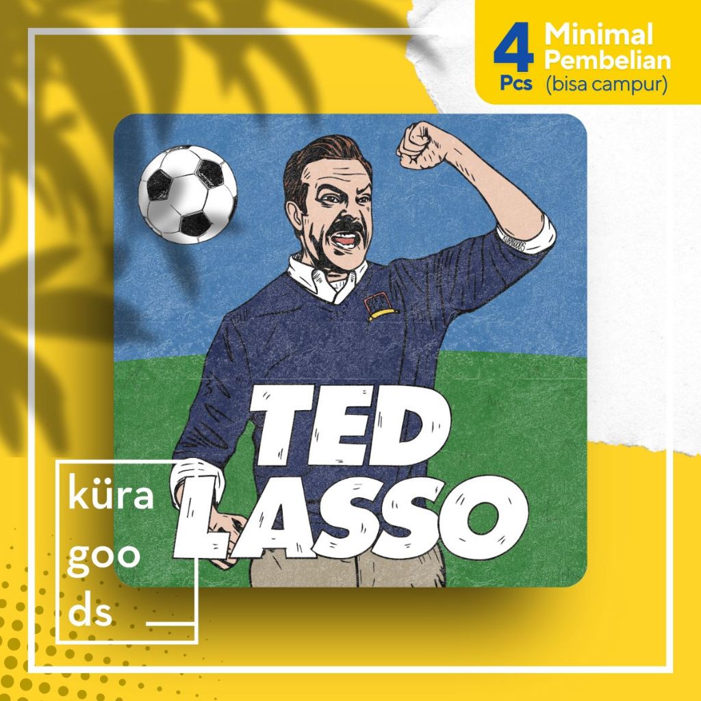 

Sticker Film Series Ted Lasso 2020 | Stiker Laptop HP Sport Soccer Bola Aesthetic Vinyl Fan Art Drawing